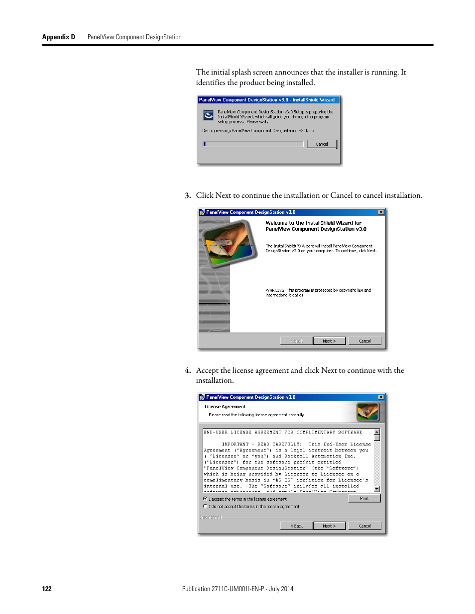 Rockwell Automation 2711C-xxxx PanelView Component HMI Terminals User Manual | Page 122 / 146