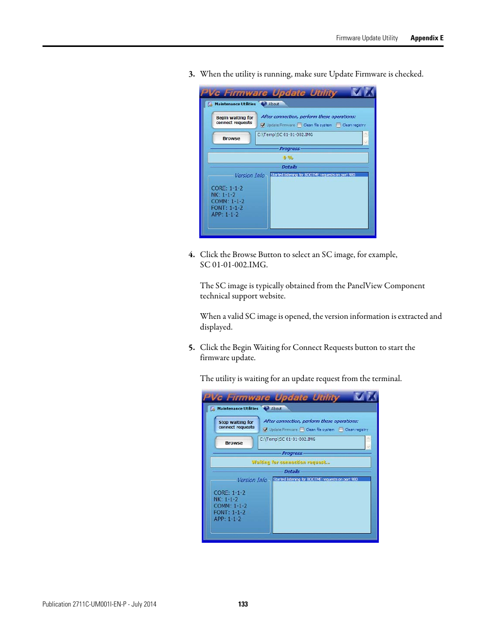 Rockwell Automation 2711C-xxxx PanelView Component HMI Terminals User Manual | Page 133 / 146