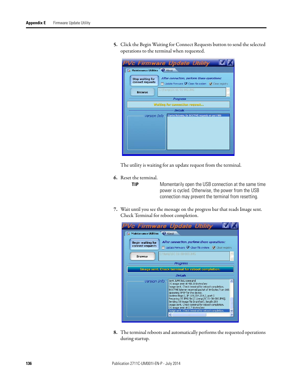 Rockwell Automation 2711C-xxxx PanelView Component HMI Terminals User Manual | Page 136 / 146