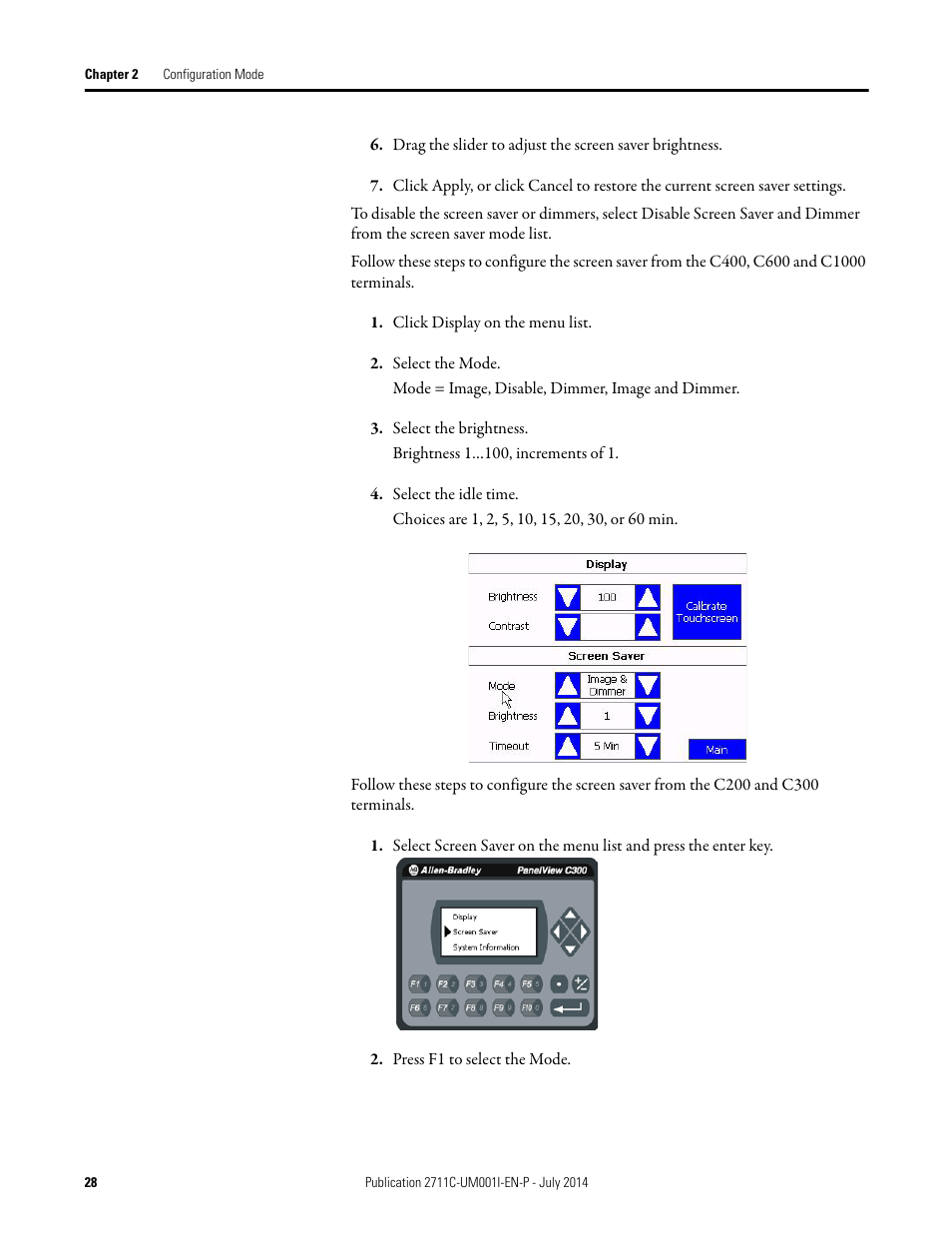 Rockwell Automation 2711C-xxxx PanelView Component HMI Terminals User Manual | Page 28 / 146
