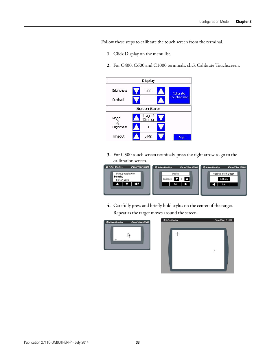 Rockwell Automation 2711C-xxxx PanelView Component HMI Terminals User Manual | Page 33 / 146
