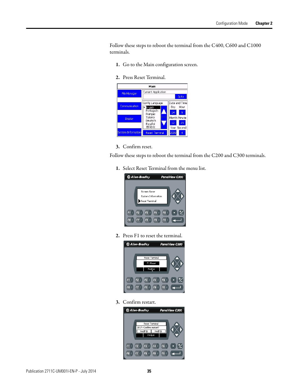 Rockwell Automation 2711C-xxxx PanelView Component HMI Terminals User Manual | Page 35 / 146