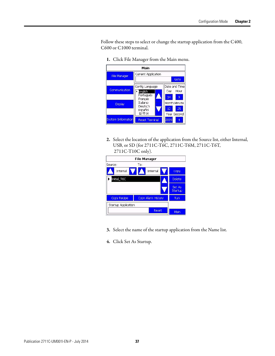 Rockwell Automation 2711C-xxxx PanelView Component HMI Terminals User Manual | Page 37 / 146