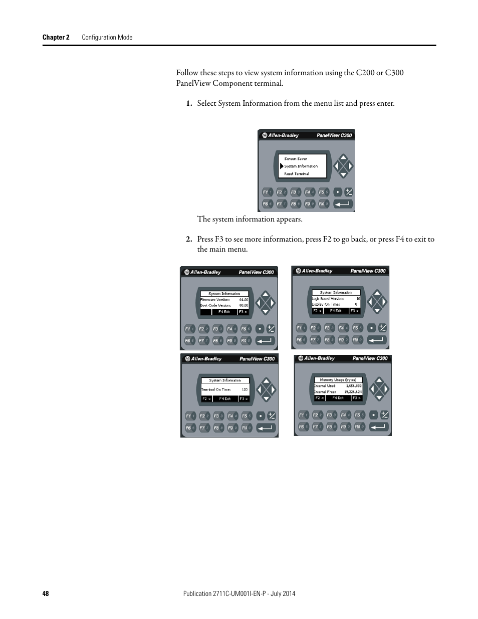 Rockwell Automation 2711C-xxxx PanelView Component HMI Terminals User Manual | Page 48 / 146