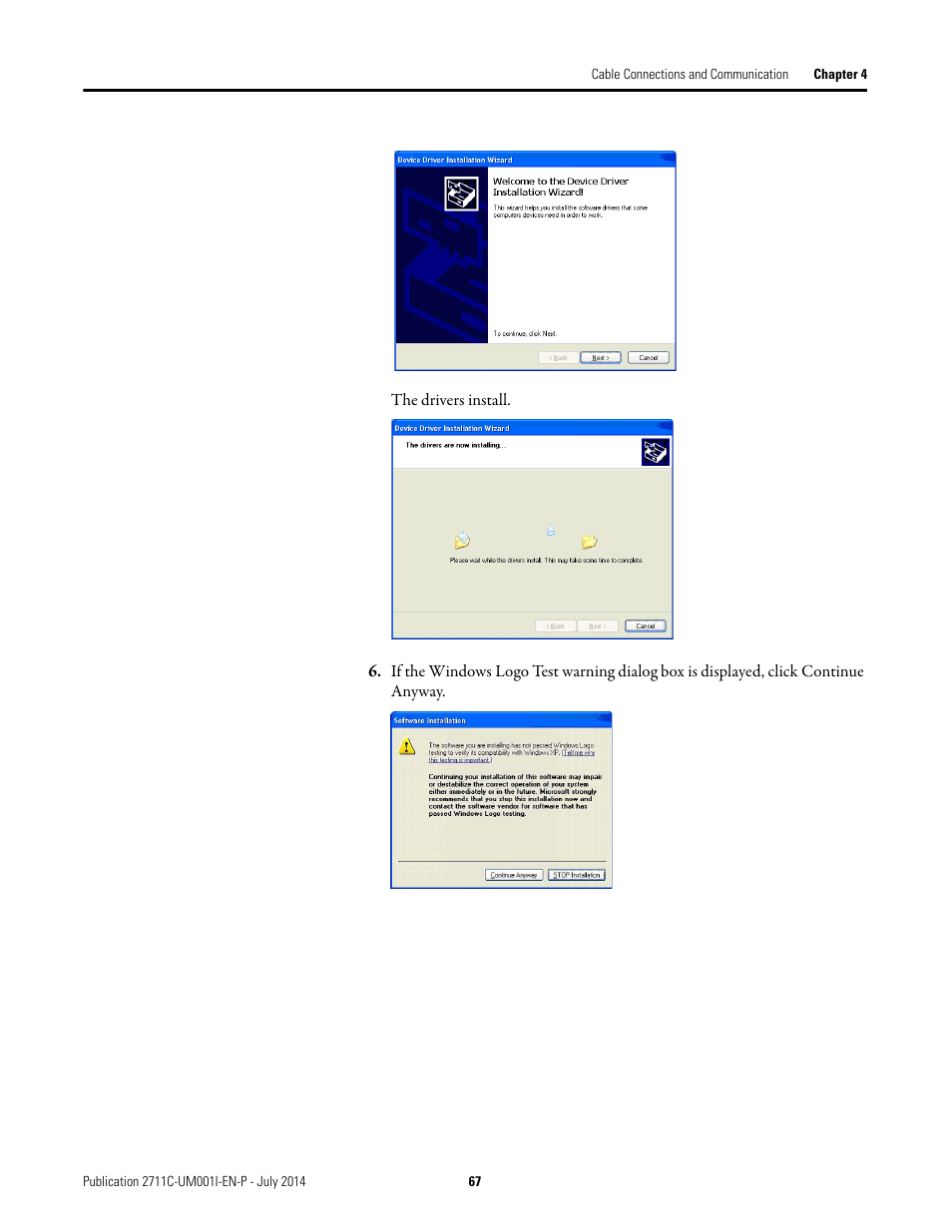 Rockwell Automation 2711C-xxxx PanelView Component HMI Terminals User Manual | Page 67 / 146