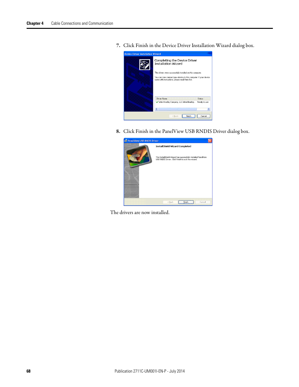 Rockwell Automation 2711C-xxxx PanelView Component HMI Terminals User Manual | Page 68 / 146