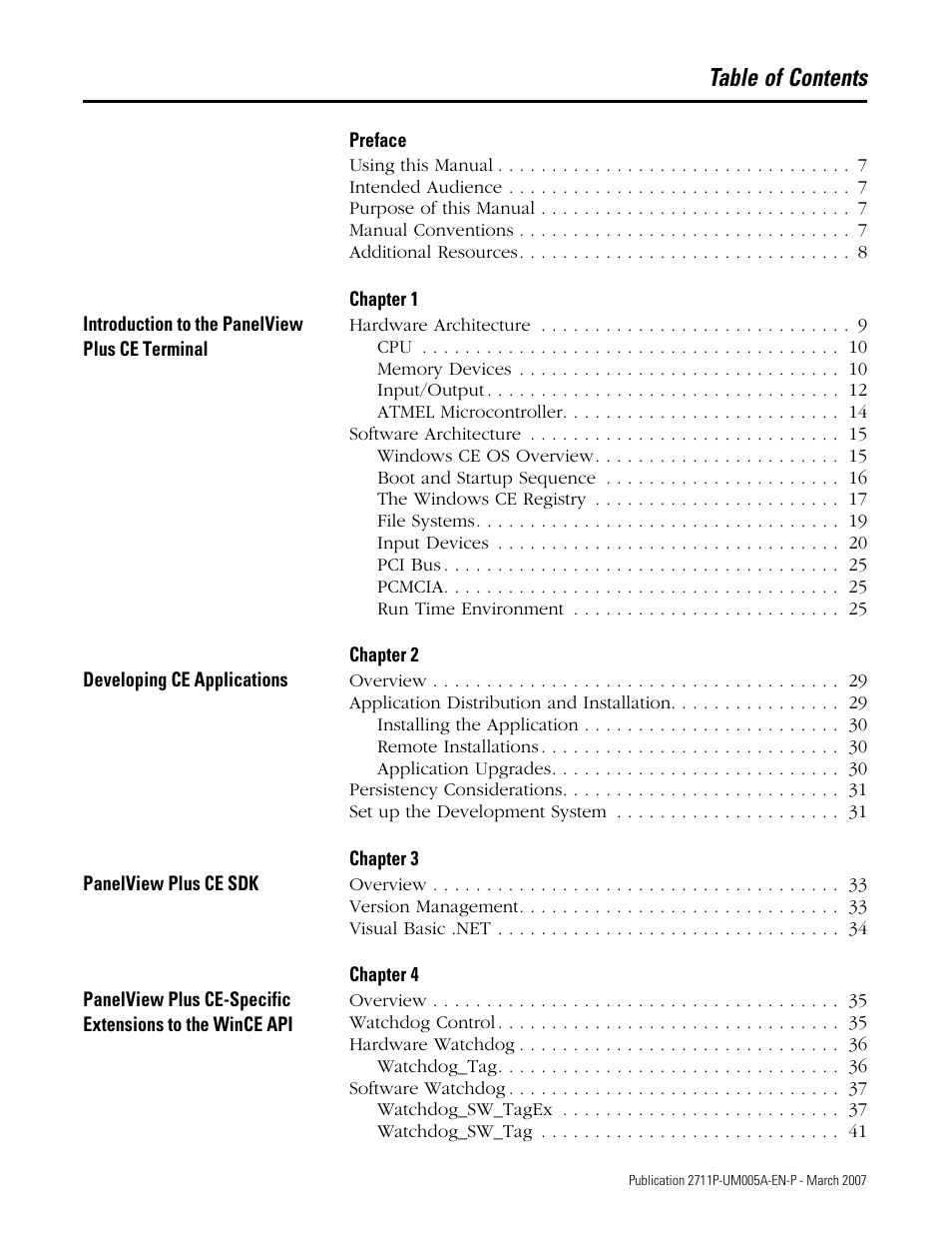 Rockwell Automation 2711P Software Development Kit User Manual User Manual | Page 3 / 104