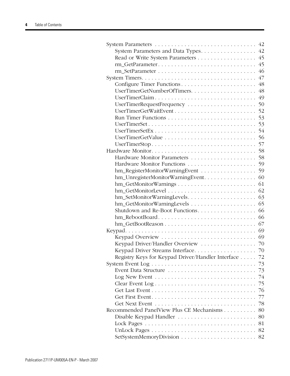 Rockwell Automation 2711P Software Development Kit User Manual User Manual | Page 4 / 104