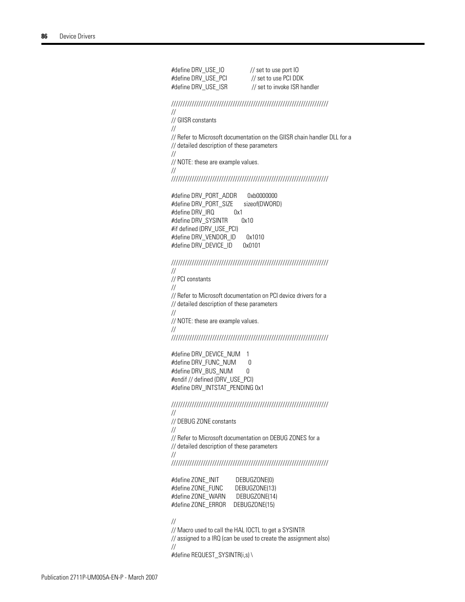 Rockwell Automation 2711P Software Development Kit User Manual User Manual | Page 86 / 104