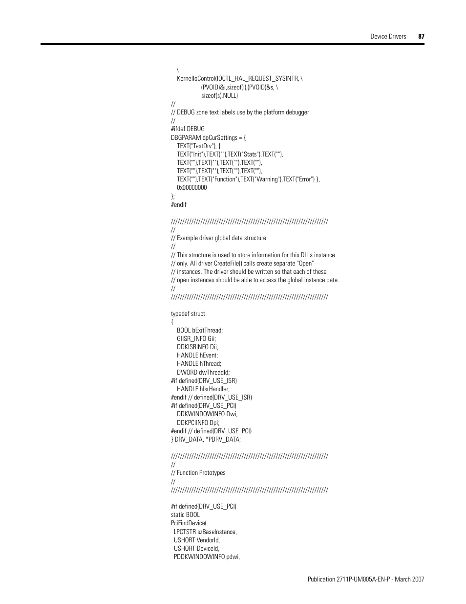 Rockwell Automation 2711P Software Development Kit User Manual User Manual | Page 87 / 104