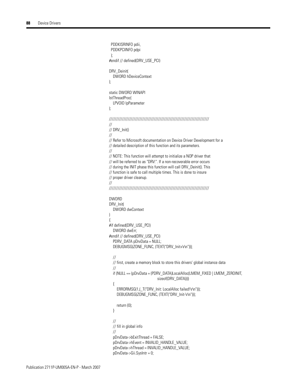 Rockwell Automation 2711P Software Development Kit User Manual User Manual | Page 88 / 104