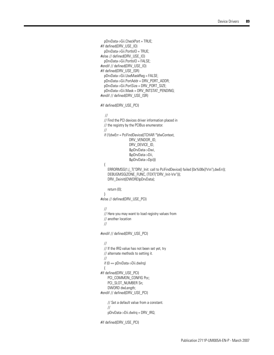 Rockwell Automation 2711P Software Development Kit User Manual User Manual | Page 89 / 104