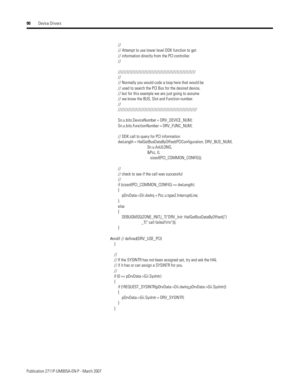 Rockwell Automation 2711P Software Development Kit User Manual User Manual | Page 90 / 104