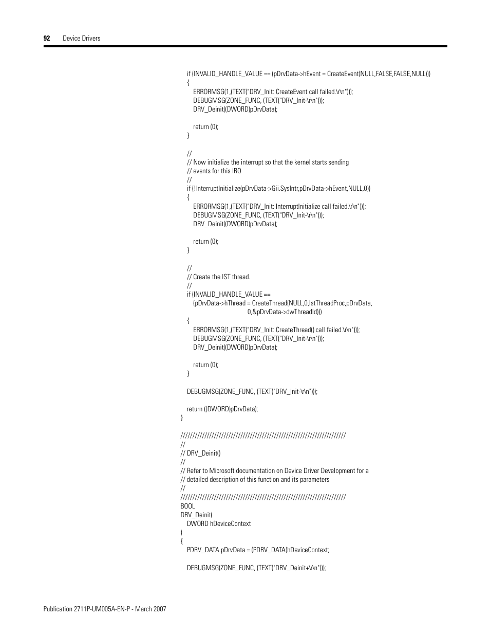 Rockwell Automation 2711P Software Development Kit User Manual User Manual | Page 92 / 104