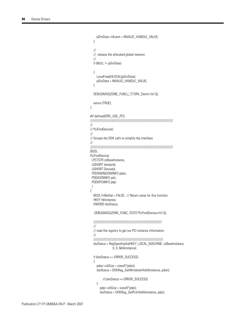 Rockwell Automation 2711P Software Development Kit User Manual User Manual | Page 94 / 104