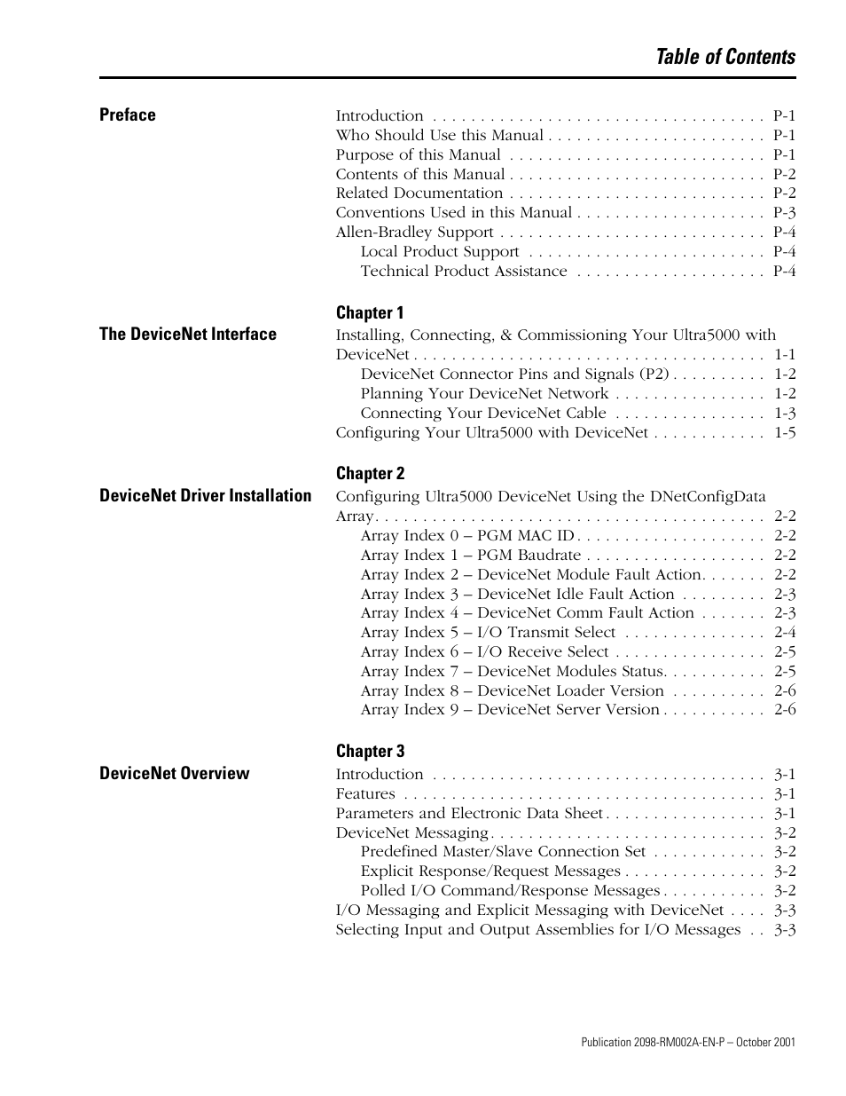 Rockwell Automation 2098-IPD-020-DN Ultra5000 Series Intelligent Positioning Drives with DeviceNet Reference Manual User Manual | Page 3 / 92