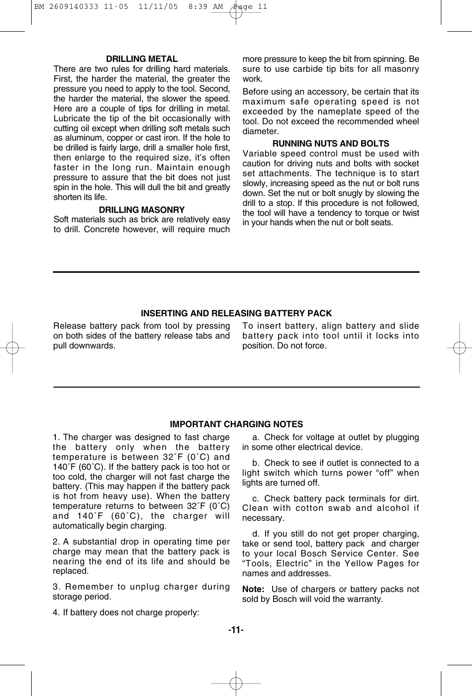 Bosch PS10 User Manual | Page 11 / 40