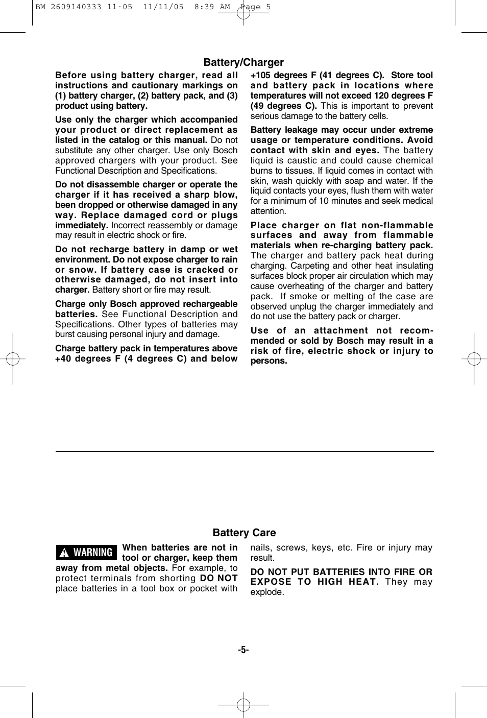 Bosch PS10 User Manual | Page 5 / 40