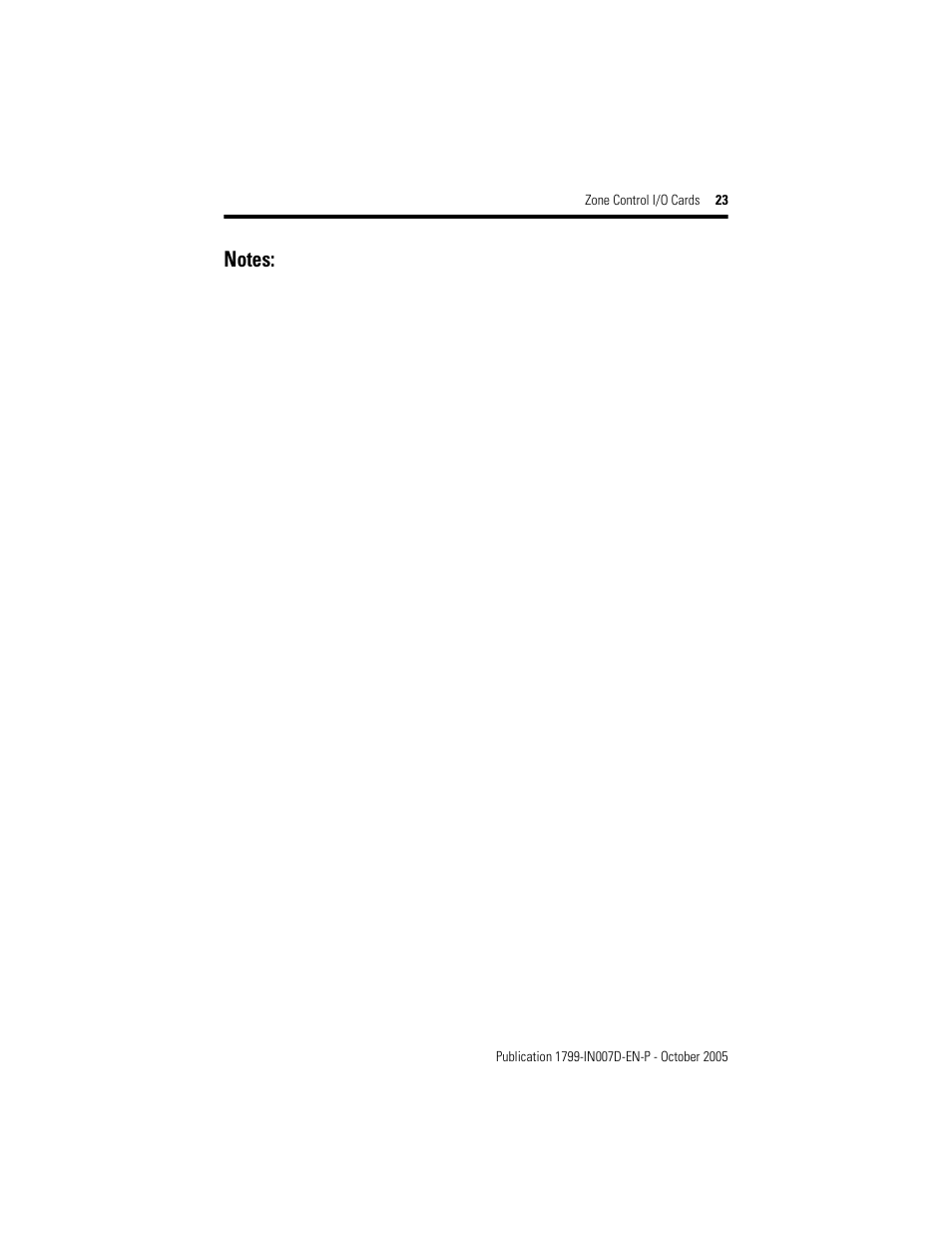 Rockwell Automation 1799-D10U10VZC Zone Control I/O Cards  User Manual | Page 23 / 24