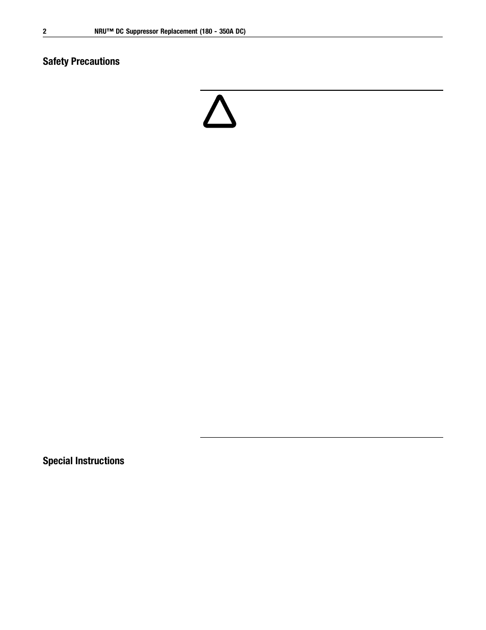 Rockwell Automation 2364,2364E NRU DC Suppressor Replacement User Manual | Page 2 / 6