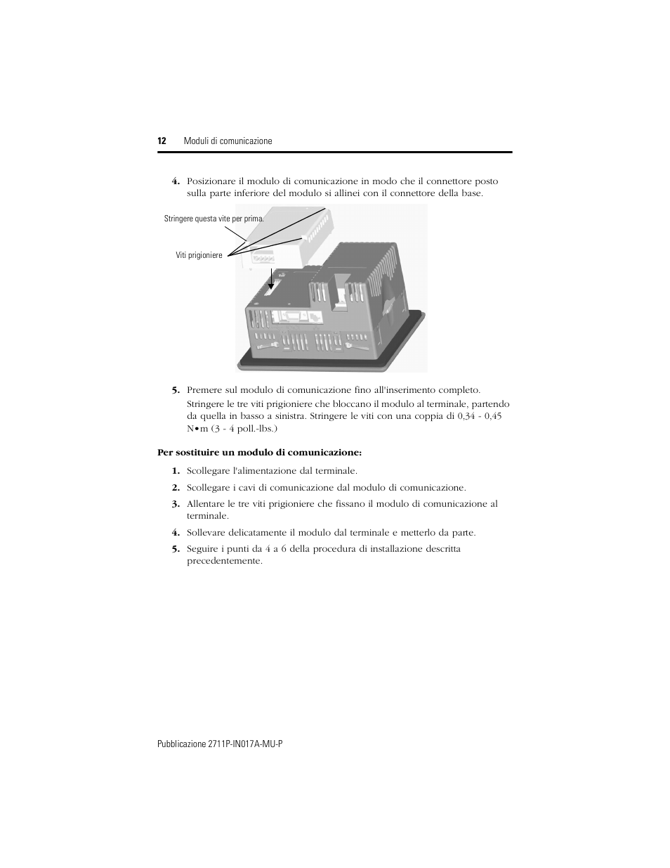 Rockwell Automation 2711P-RNxxx Communication Module for PanelView Plus 400 and 600 Terminal User Manual | Page 12 / 16