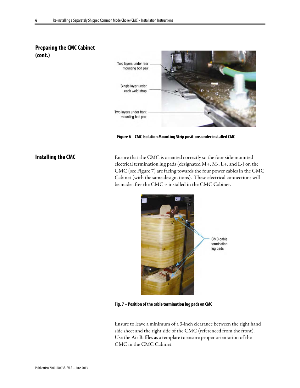 Installing the cmc | Rockwell Automation 7000 PowerFlex AC Drive with Direct-to-Drive Technology User Manual | Page 10 / 20