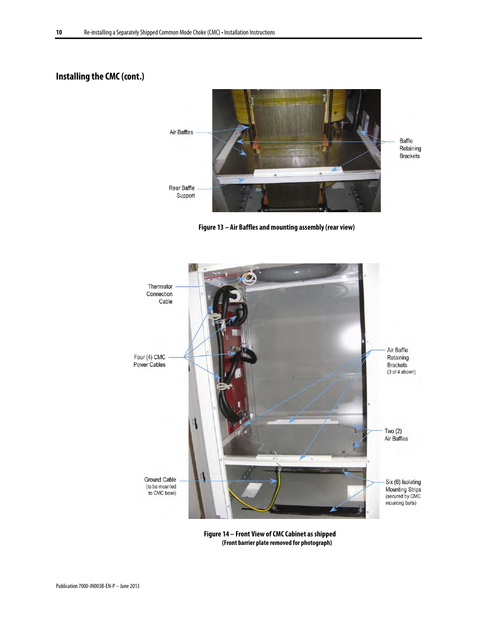 Installing the cmc (cont.) | Rockwell Automation 7000 PowerFlex AC Drive with Direct-to-Drive Technology User Manual | Page 14 / 20