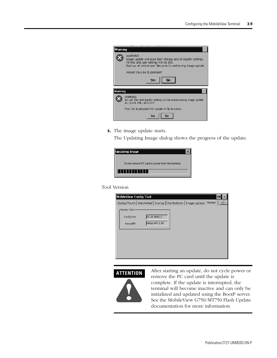 Rockwell Automation 2727-M7P20D1P1, -M7P20D1Q2,-M7P20D1Q3 MobileView Machine Terminal MT750 User Manual | Page 41 / 108