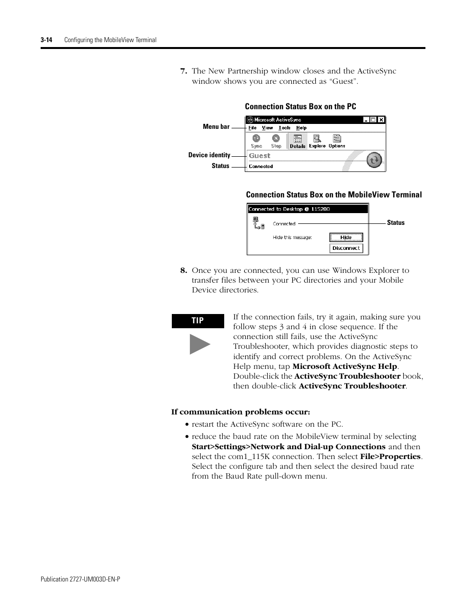 Rockwell Automation 2727-M7P20D1P1, -M7P20D1Q2,-M7P20D1Q3 MobileView Machine Terminal MT750 User Manual | Page 46 / 108