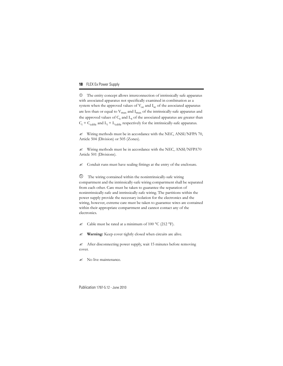 Rockwell Automation 1797-PS2N2 FLEX Ex Power Supply User Manual | Page 18 / 20