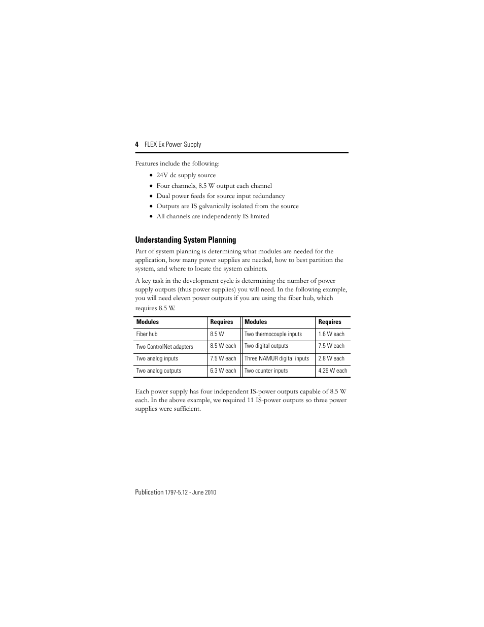 Understanding system planning | Rockwell Automation 1797-PS2N2 FLEX Ex Power Supply User Manual | Page 4 / 20