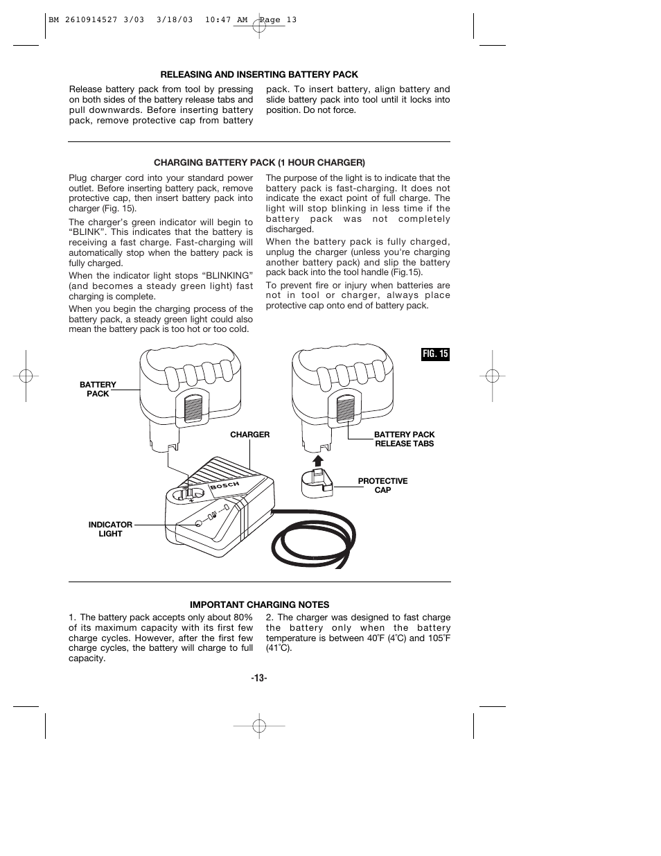 Bosch 1662 User Manual | Page 13 / 44