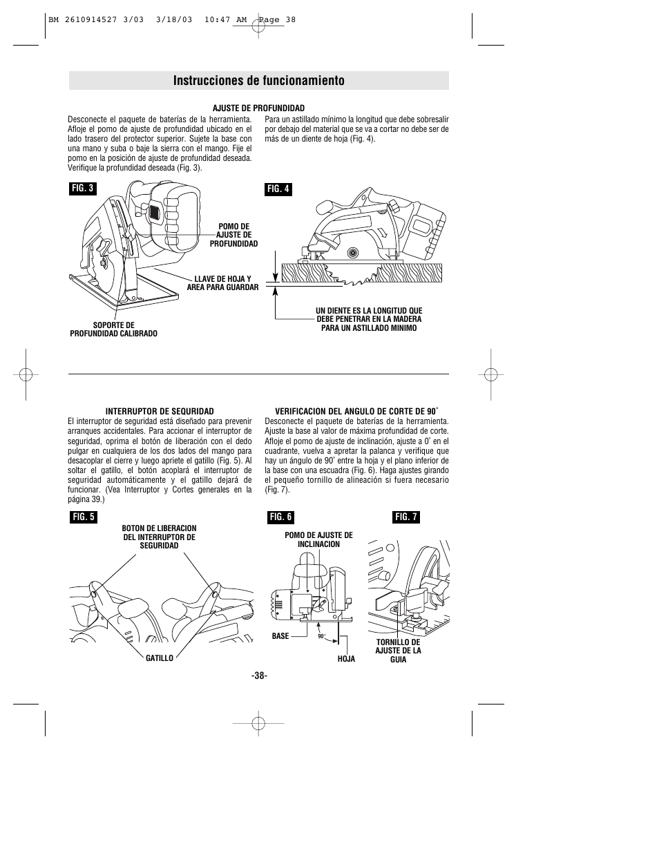 Instrucciones de funcionamiento | Bosch 1662 User Manual | Page 38 / 44