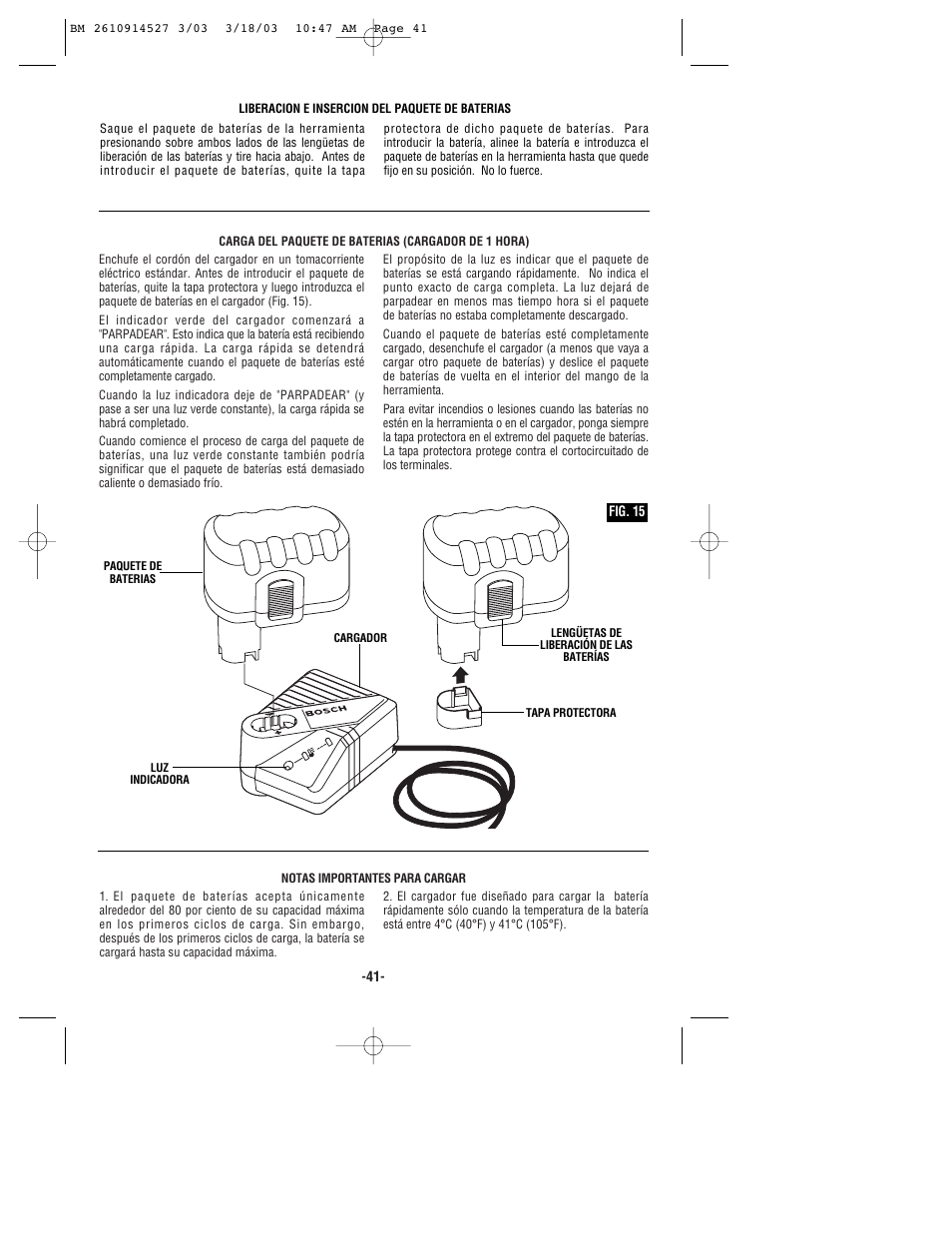 Bosch 1662 User Manual | Page 41 / 44