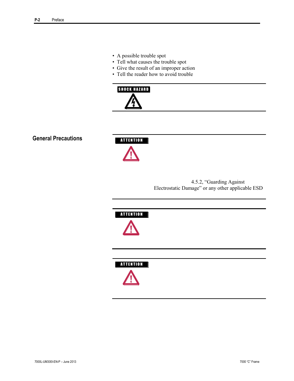 General precautions | Rockwell Automation 7000L PowerFlex Medium Voltage AC Drive (C Frame) - Classic Control User Manual | Page 16 / 563