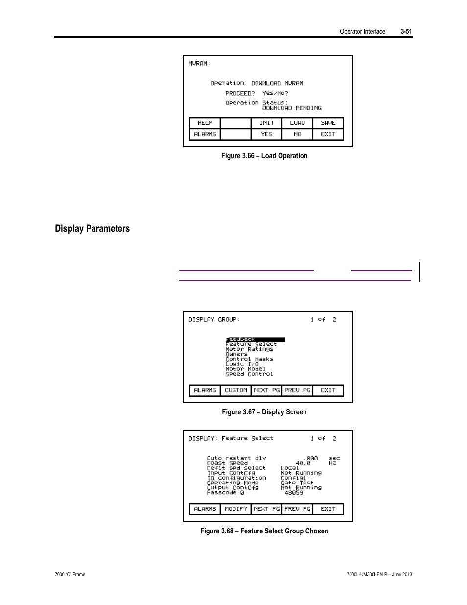 Display parameters | Rockwell Automation 7000L PowerFlex Medium Voltage AC Drive (C Frame) - Classic Control User Manual | Page 173 / 563