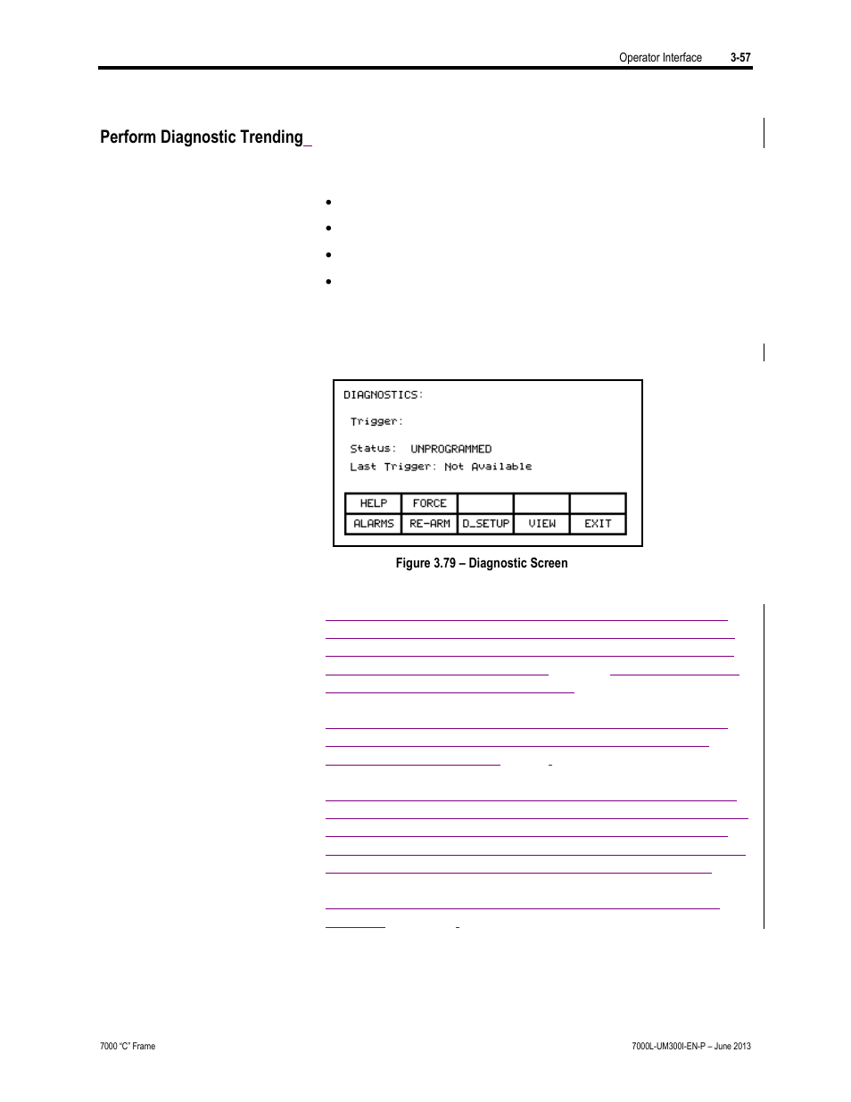 Perform diagnostic trending | Rockwell Automation 7000L PowerFlex Medium Voltage AC Drive (C Frame) - Classic Control User Manual | Page 179 / 563