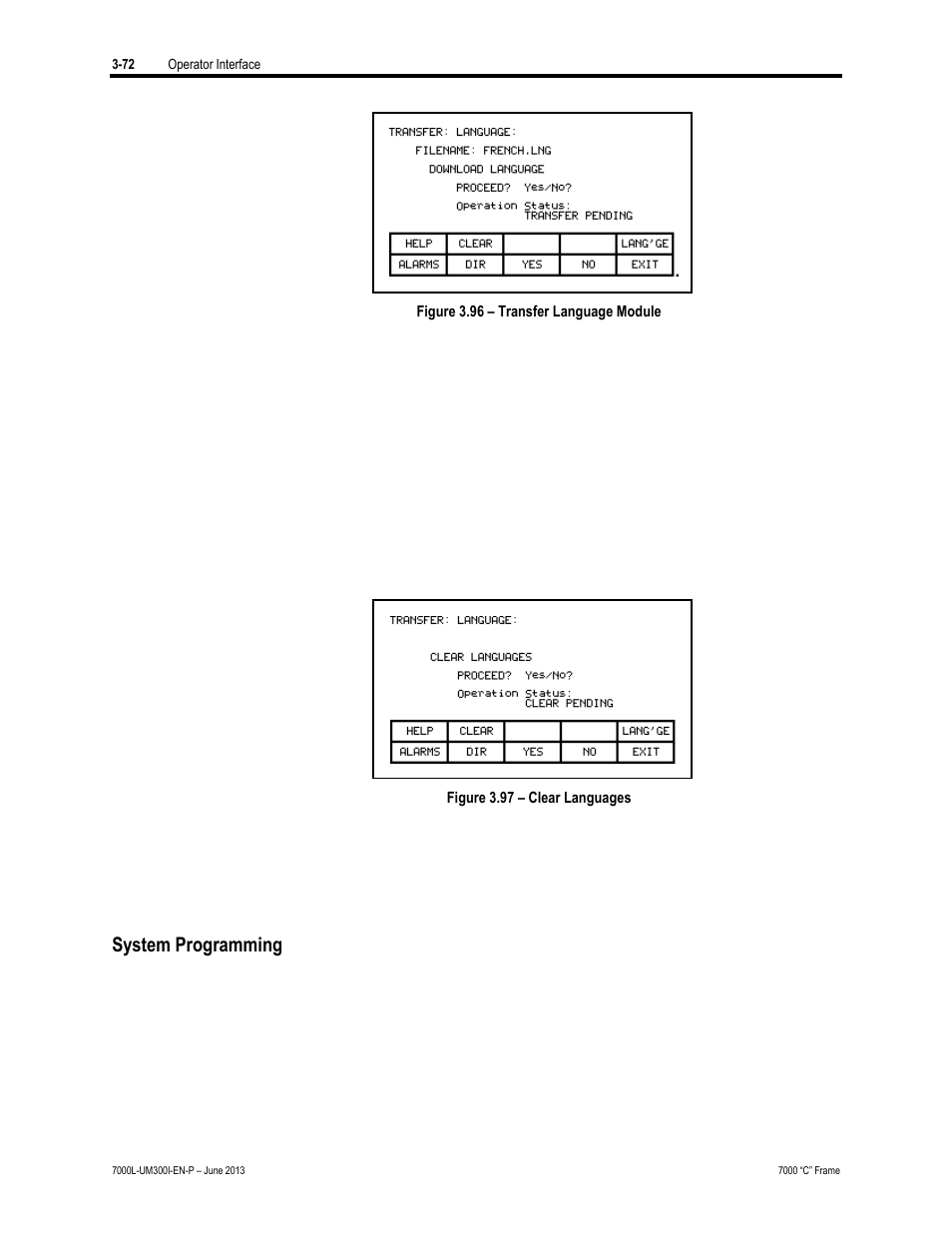 System programming | Rockwell Automation 7000L PowerFlex Medium Voltage AC Drive (C Frame) - Classic Control User Manual | Page 194 / 563