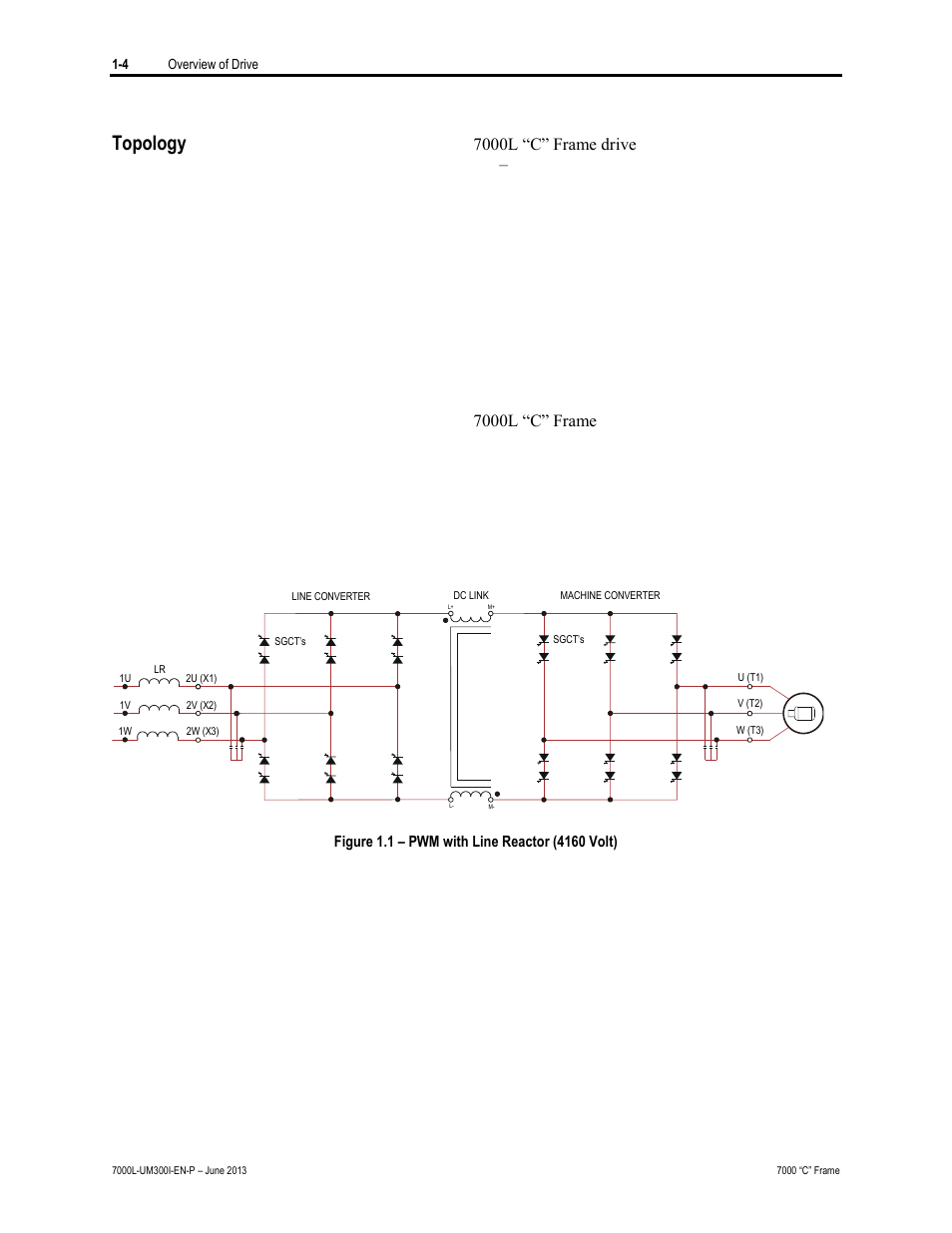 Topology | Rockwell Automation 7000L PowerFlex Medium Voltage AC Drive (C Frame) - Classic Control User Manual | Page 22 / 563