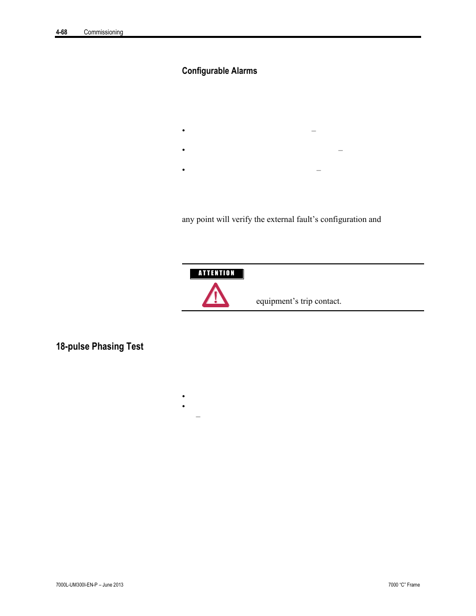 Pulse phasing test | Rockwell Automation 7000L PowerFlex Medium Voltage AC Drive (C Frame) - Classic Control User Manual | Page 273 / 563