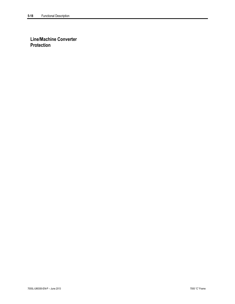 Line/machine converter protection | Rockwell Automation 7000L PowerFlex Medium Voltage AC Drive (C Frame) - Classic Control User Manual | Page 326 / 563