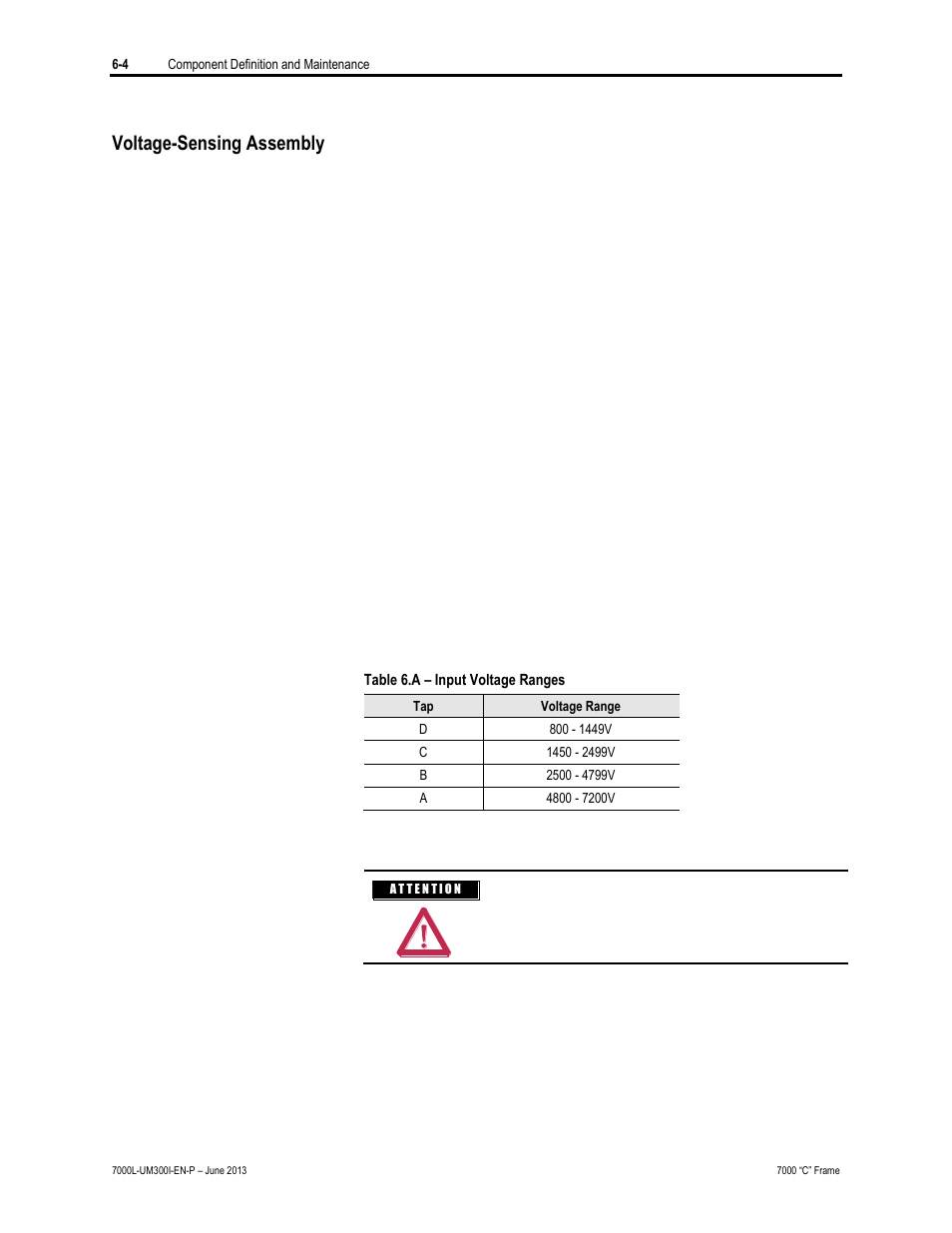 Voltage-sensing assembly | Rockwell Automation 7000L PowerFlex Medium Voltage AC Drive (C Frame) - Classic Control User Manual | Page 348 / 563