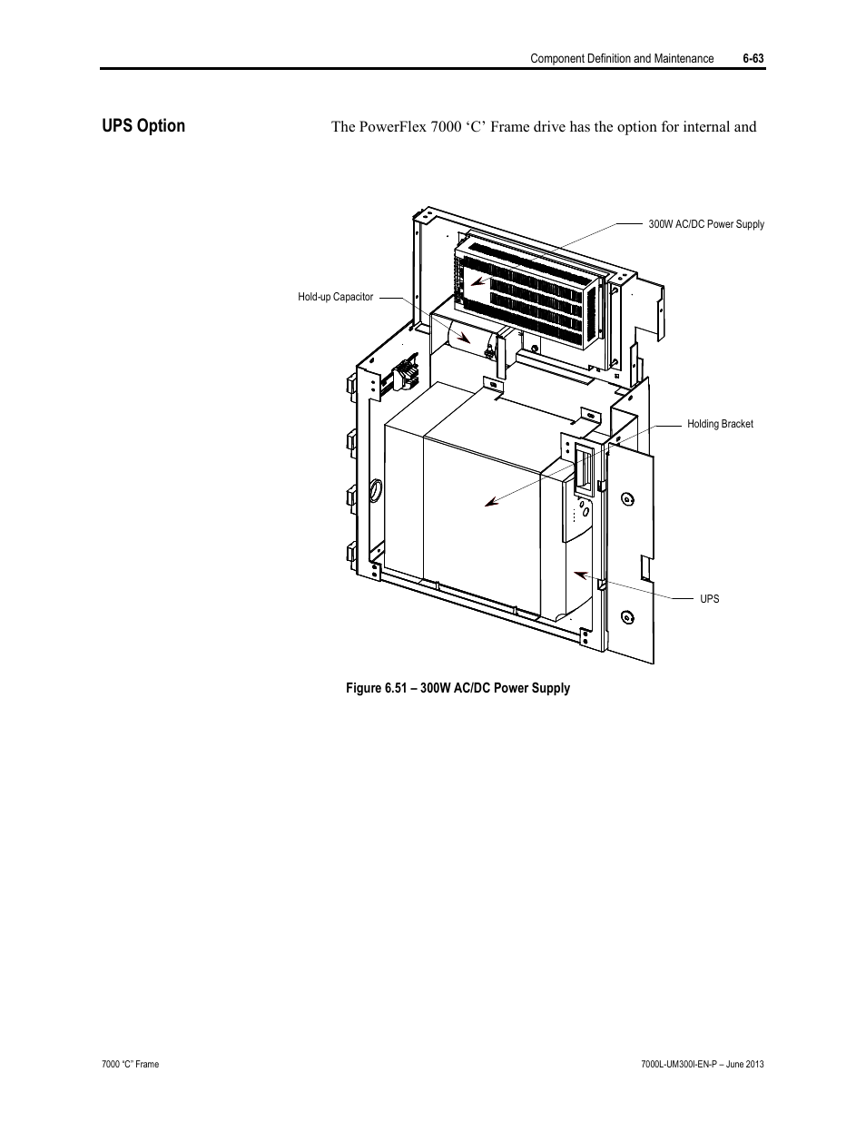 Ups option | Rockwell Automation 7000L PowerFlex Medium Voltage AC Drive (C Frame) - Classic Control User Manual | Page 407 / 563