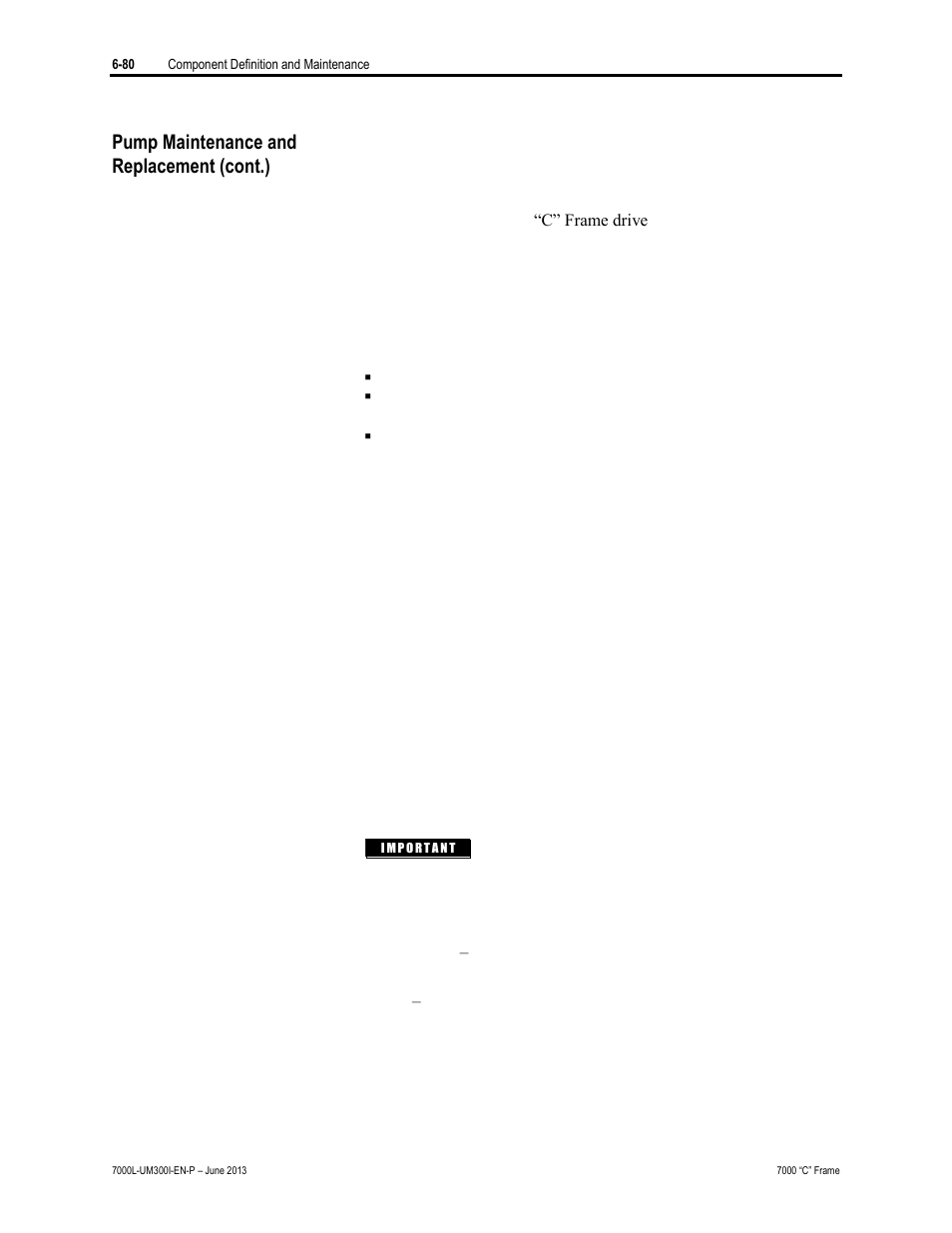 Pump maintenance and replacement (cont.) | Rockwell Automation 7000L PowerFlex Medium Voltage AC Drive (C Frame) - Classic Control User Manual | Page 424 / 563