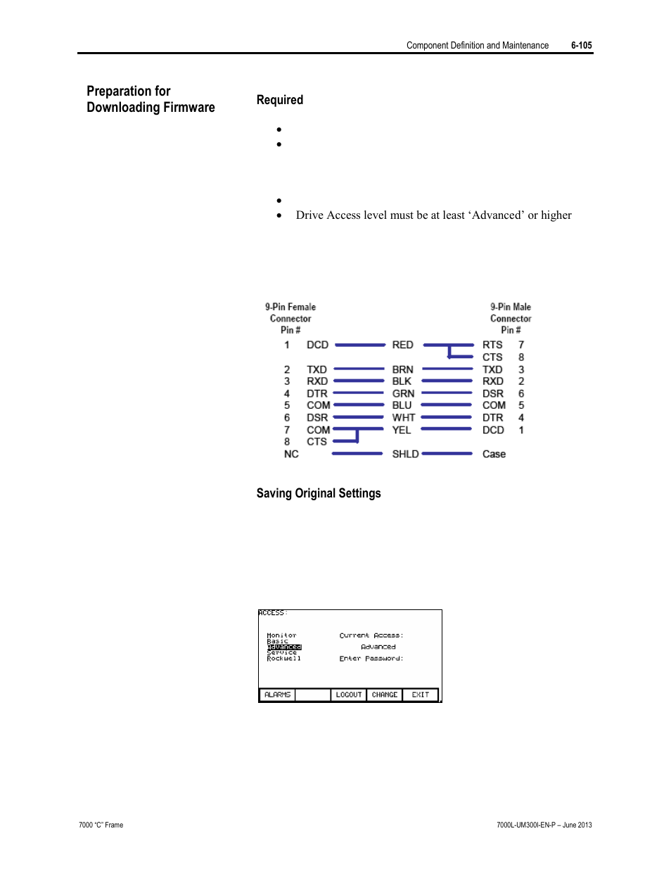 Preparation for downloading firmware | Rockwell Automation 7000L PowerFlex Medium Voltage AC Drive (C Frame) - Classic Control User Manual | Page 449 / 563