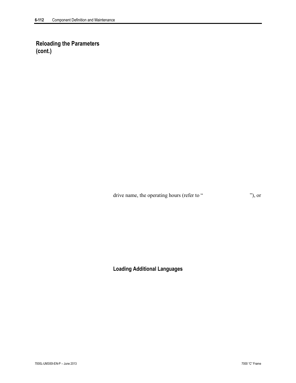 Reloading the parameters (cont.) | Rockwell Automation 7000L PowerFlex Medium Voltage AC Drive (C Frame) - Classic Control User Manual | Page 456 / 563