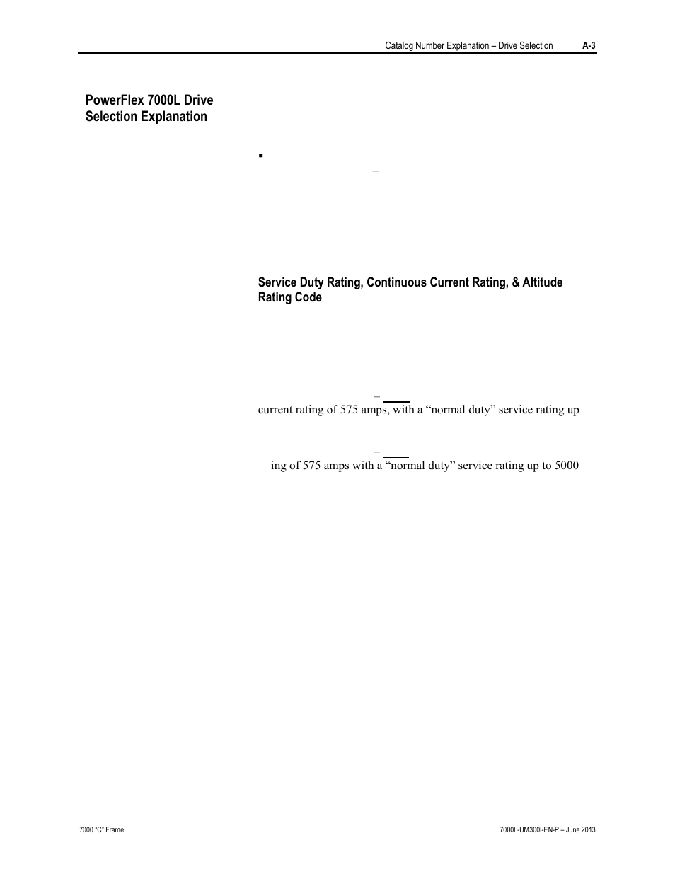 Powerflex 7000l drive selection explanation | Rockwell Automation 7000L PowerFlex Medium Voltage AC Drive (C Frame) - Classic Control User Manual | Page 539 / 563