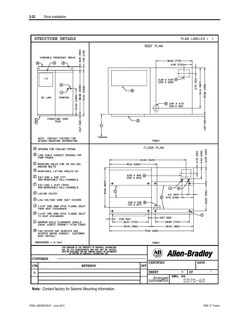 Rockwell Automation 7000L PowerFlex Medium Voltage AC Drive (C Frame) - Classic Control User Manual | Page 58 / 563