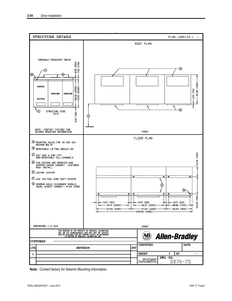 Rockwell Automation 7000L PowerFlex Medium Voltage AC Drive (C Frame) - Classic Control User Manual | Page 90 / 563