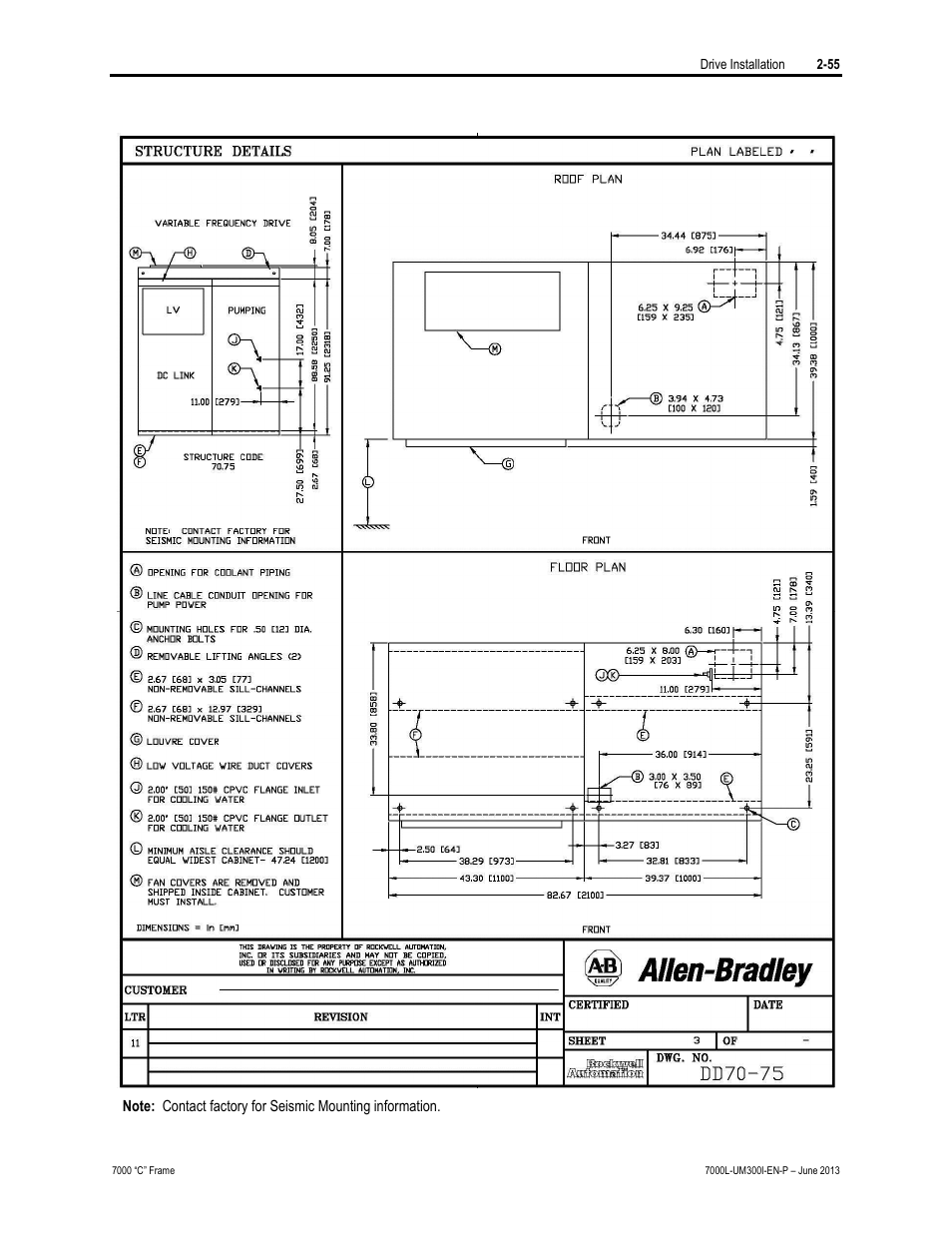 Rockwell Automation 7000L PowerFlex Medium Voltage AC Drive (C Frame) - Classic Control User Manual | Page 91 / 563